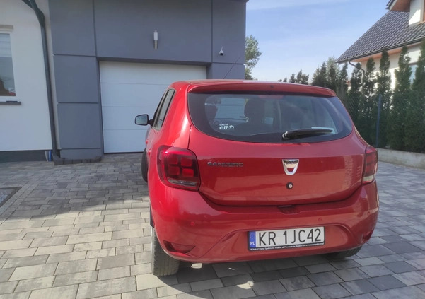 Dacia Sandero cena 25500 przebieg: 59500, rok produkcji 2017 z Kraków małe 67